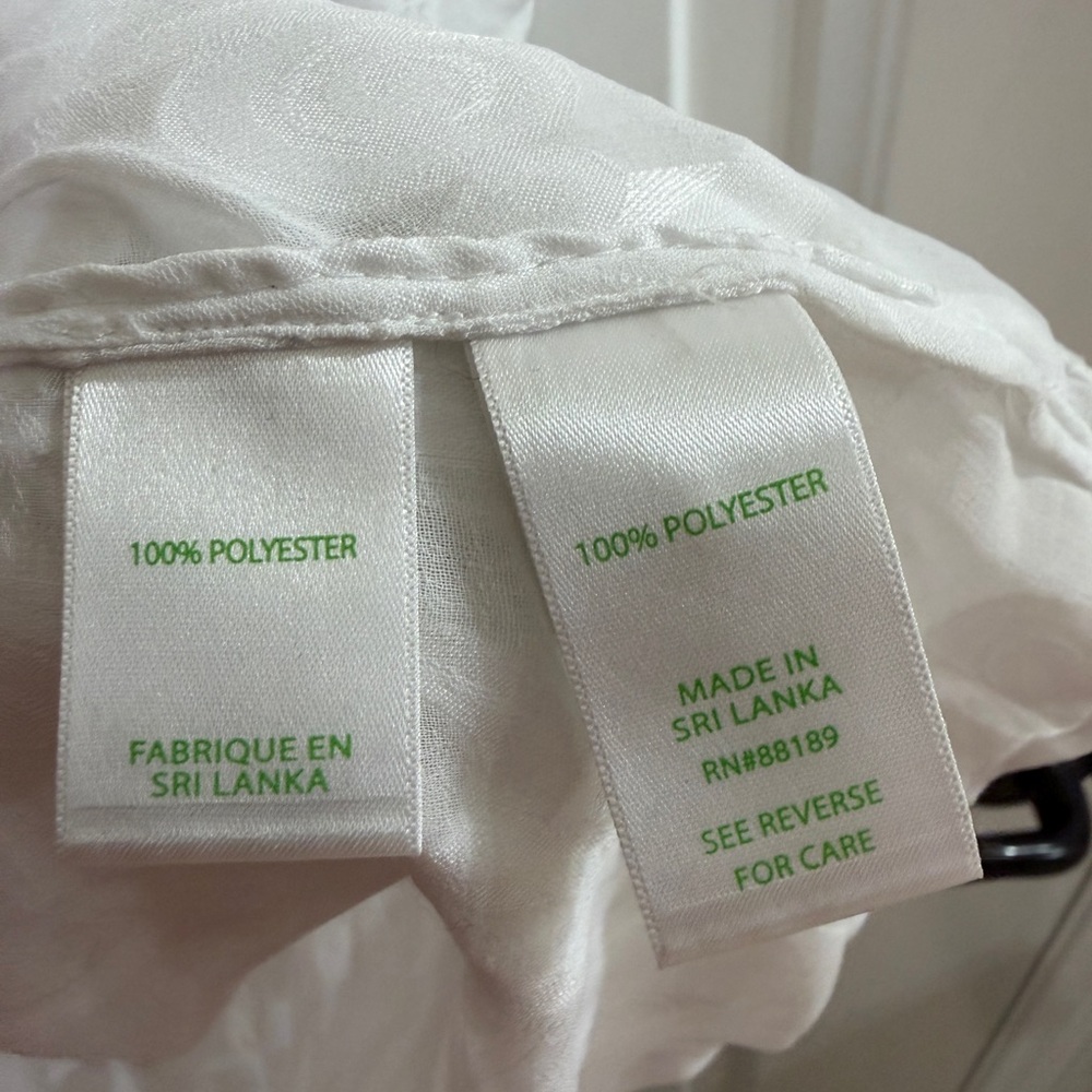 Lilly Pulitzer Sheer White Embroidered Button-Front Duster - Picture 7 of 7